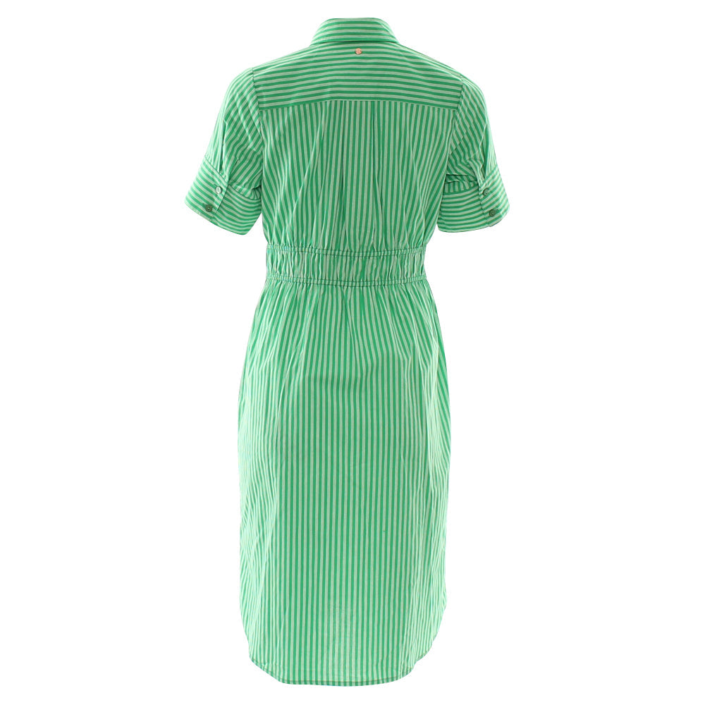 Alicia Green Shirt Dress