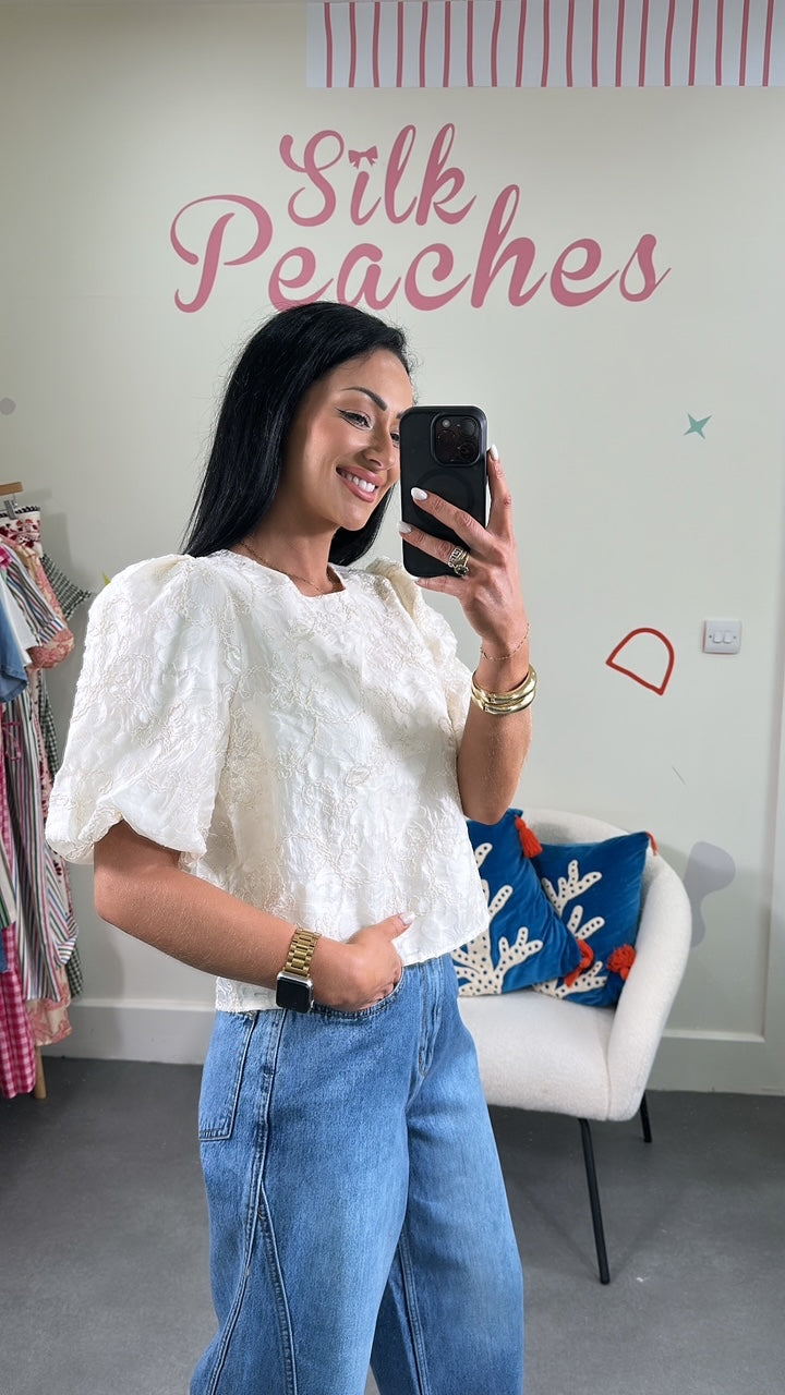 Ecru Boxie Top