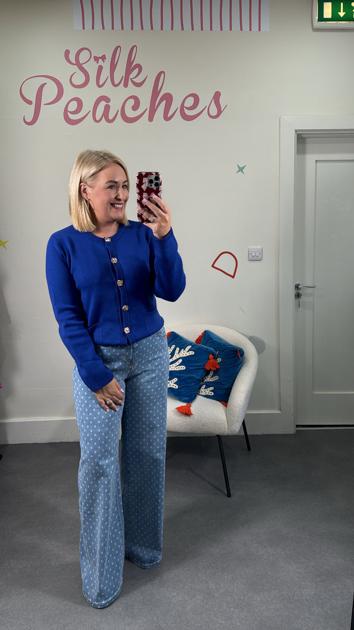 Denim Polka Dot Jean