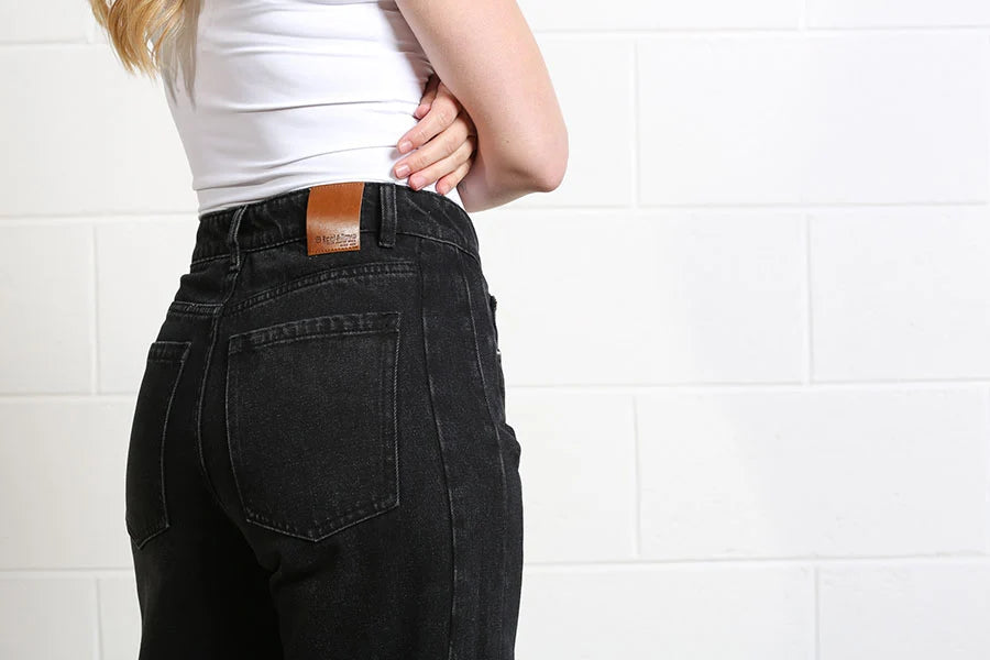 Bailey Barrel Jean Black