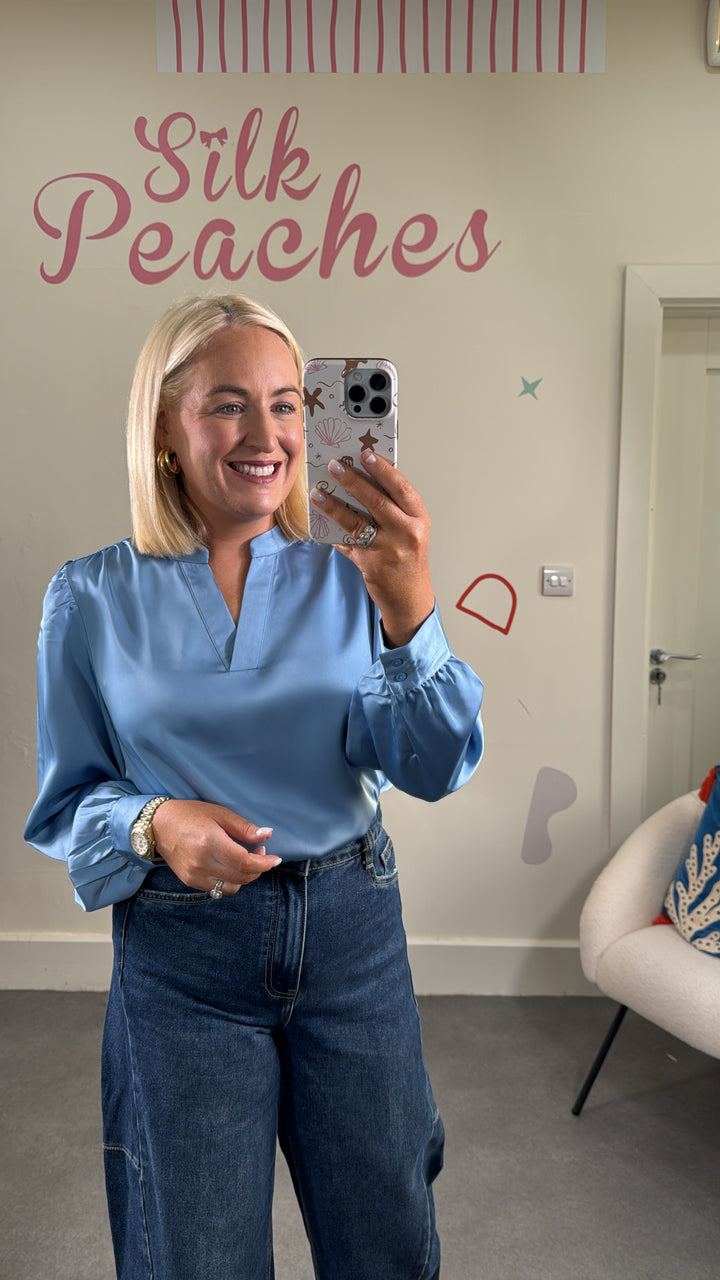 Letta Cornflower Blue Blouse
