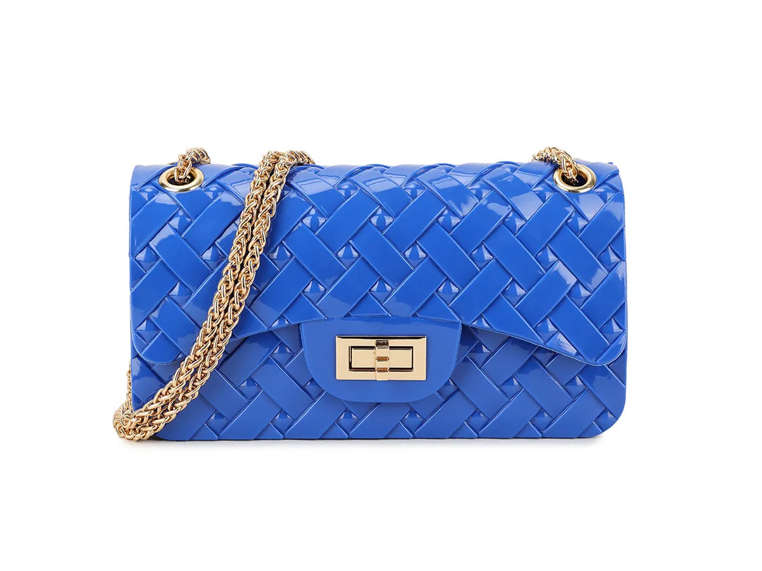 Blue Jelly Quilted Bag