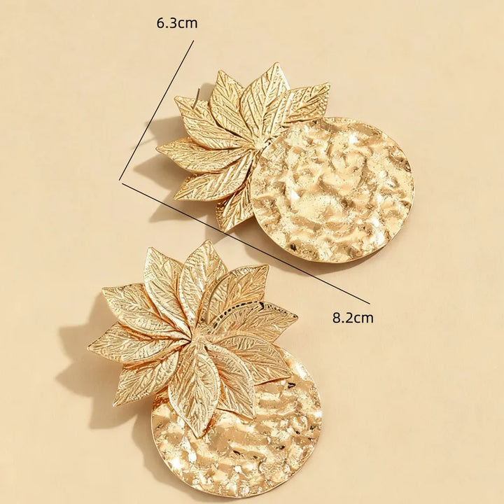 Gold Coin Earring