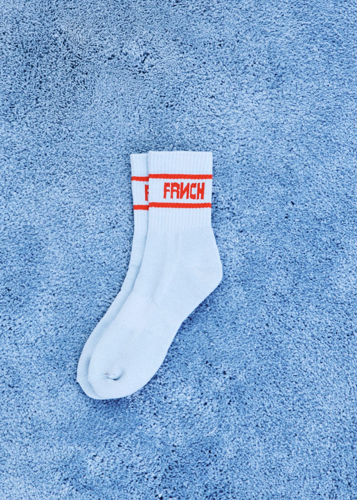 Light Blue Logo Socks