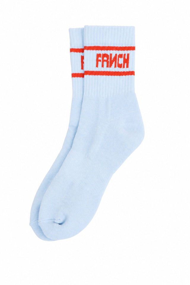 Light Blue Logo Socks