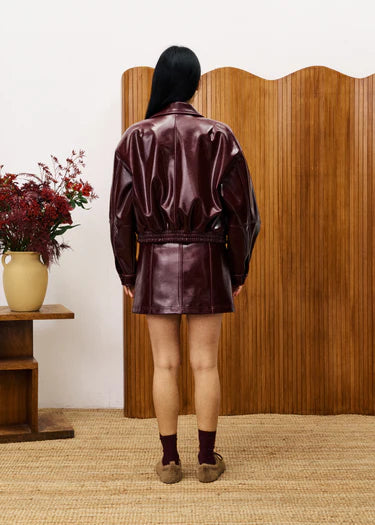 BEAUVOIR BORDEAUX BOMBER JACKET