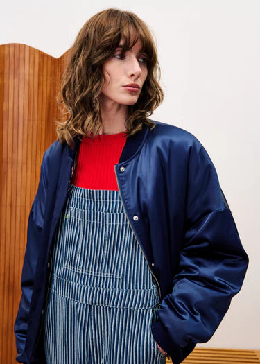 ASSAM NAVY BLUE BOMBER JACKET