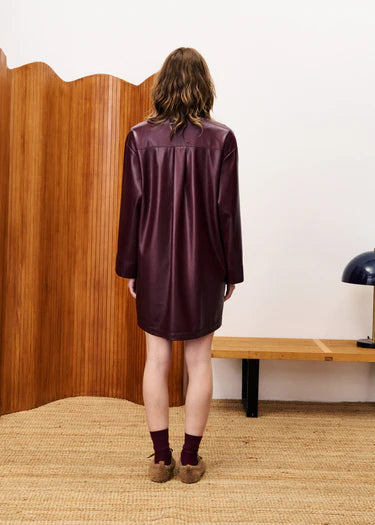 ERNAUX BORDEAUX DRESS