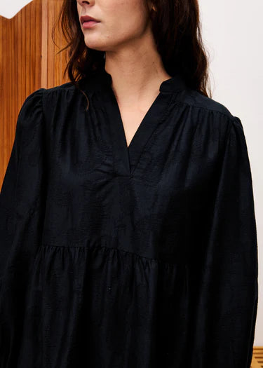 BLACK SARRASIN DRESS