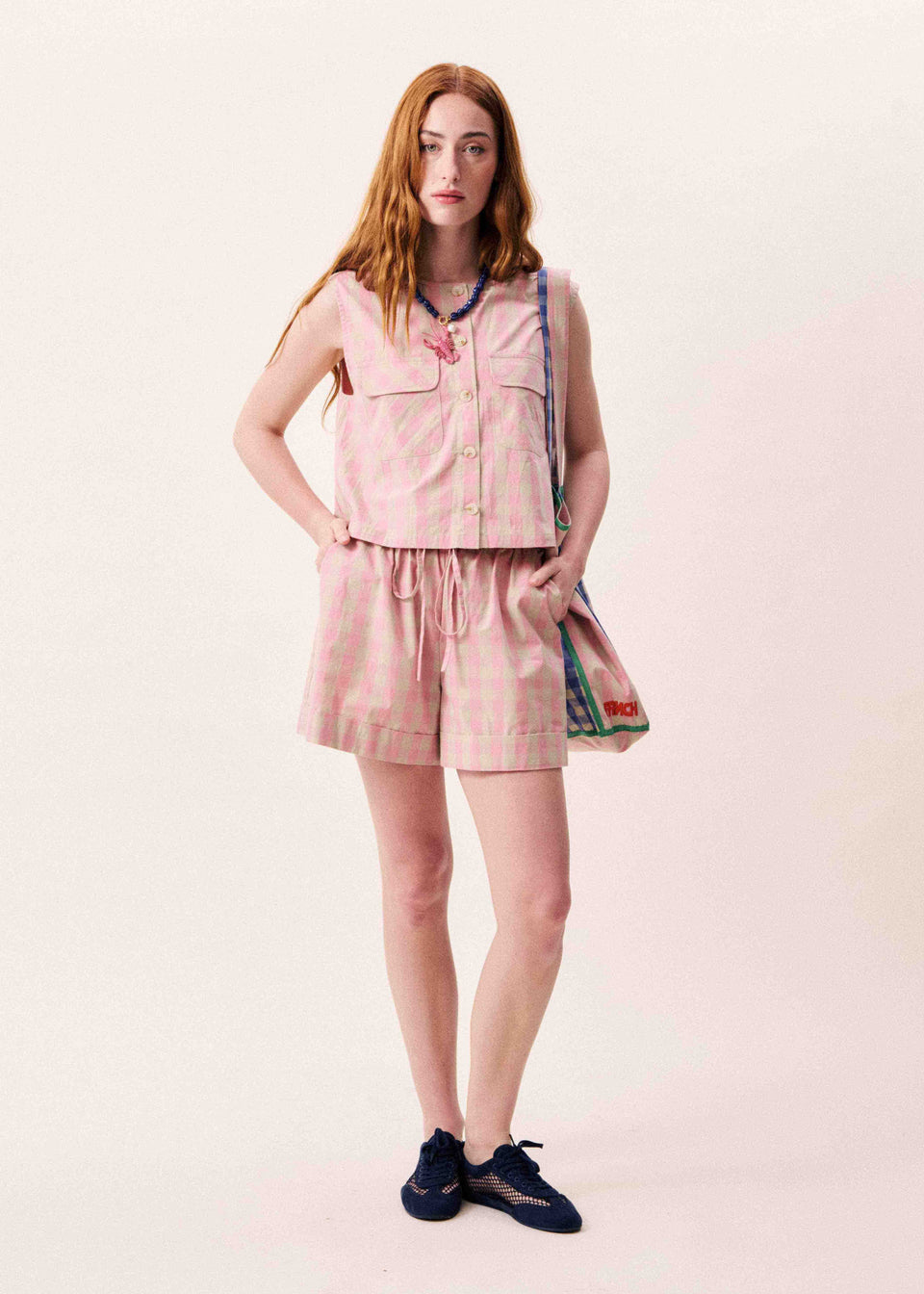 Rose Gingham Shorts