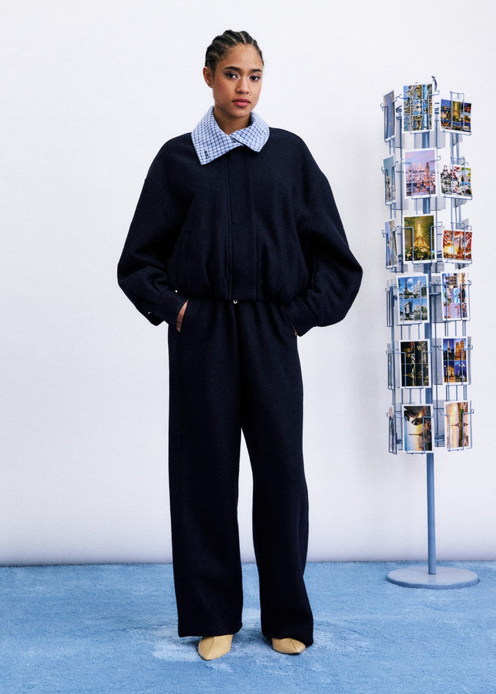 Maritsa Navy Shirt Jacket