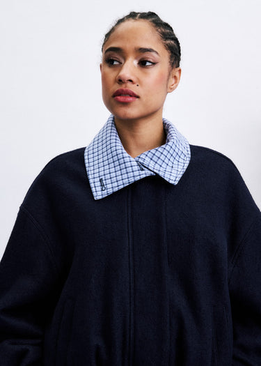 Maritsa Navy Shirt Jacket