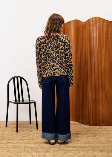Begonia Leopard Cardigan