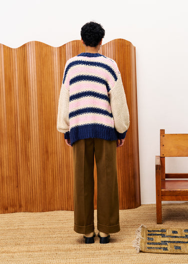 PINK DAHLIA CARDIGAN