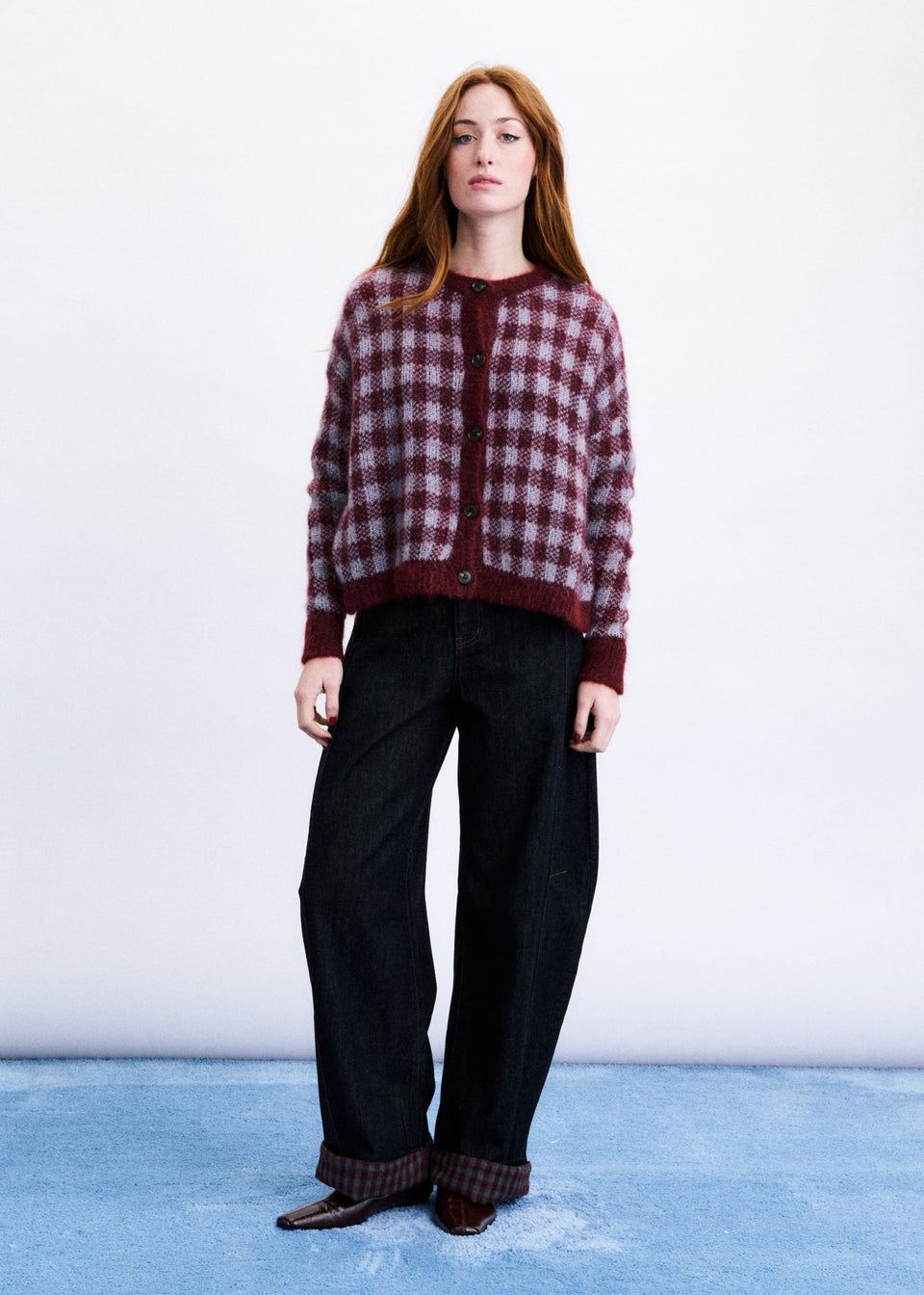 Aomori Bordeaux Cardigan