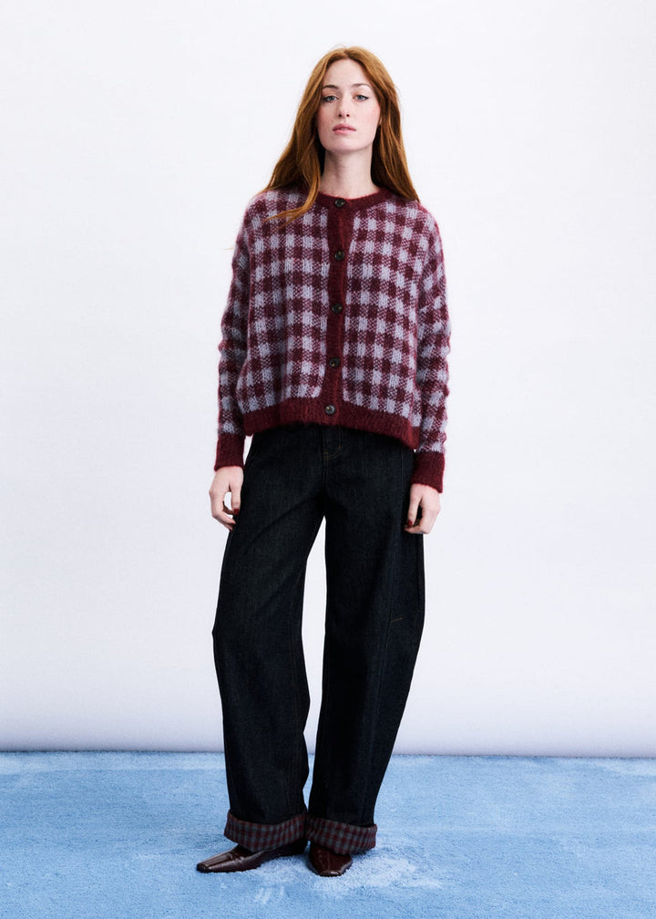 Aomori Bordeaux Cardigan
