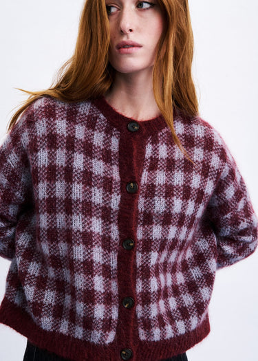 Aomori Bordeaux Cardigan