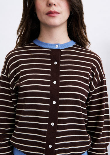 Kastro Brown Cardigan Scarf