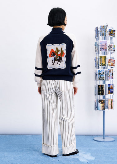 Navy Blue Timbre Cardigan