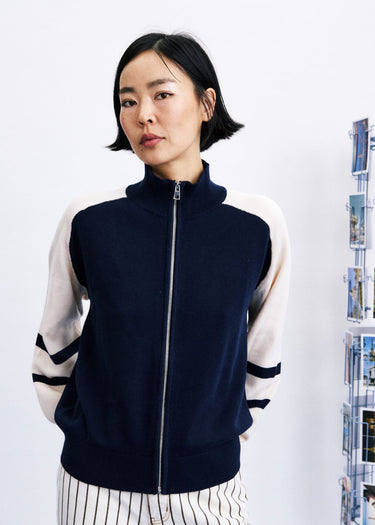 Navy Blue Timbre Cardigan