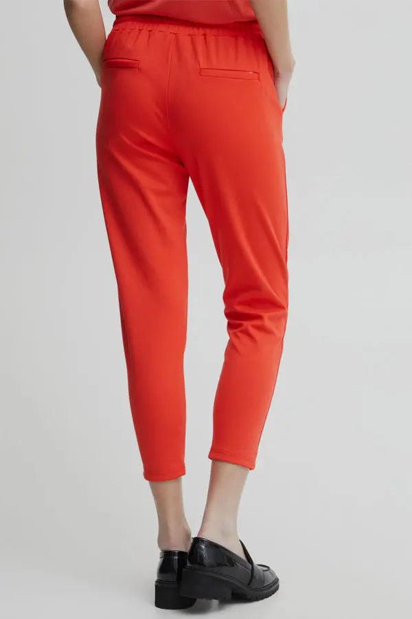 KATE HOT CORAL CROP TROUSER