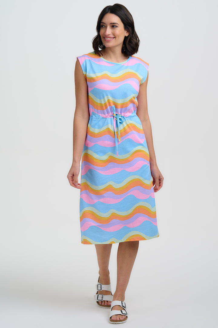 Sloane Blue Jersey Dress