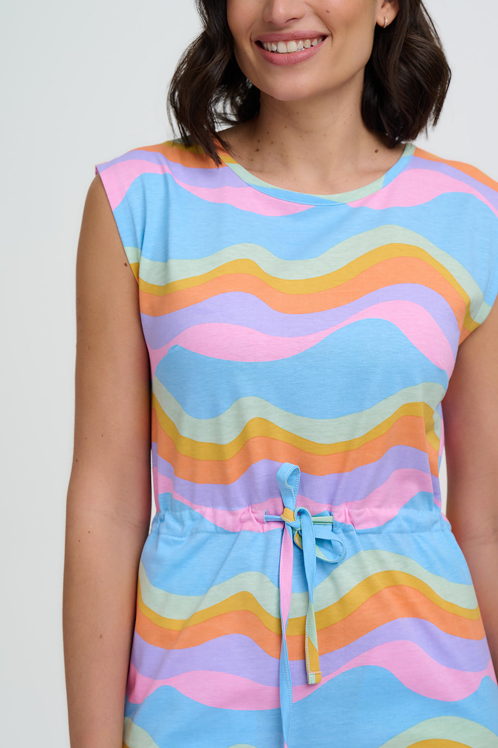 Sloane Blue Jersey Dress