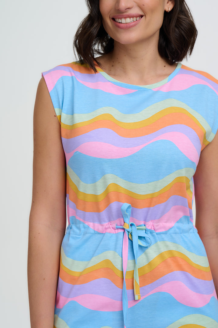 Sloane Blue Jersey Dress