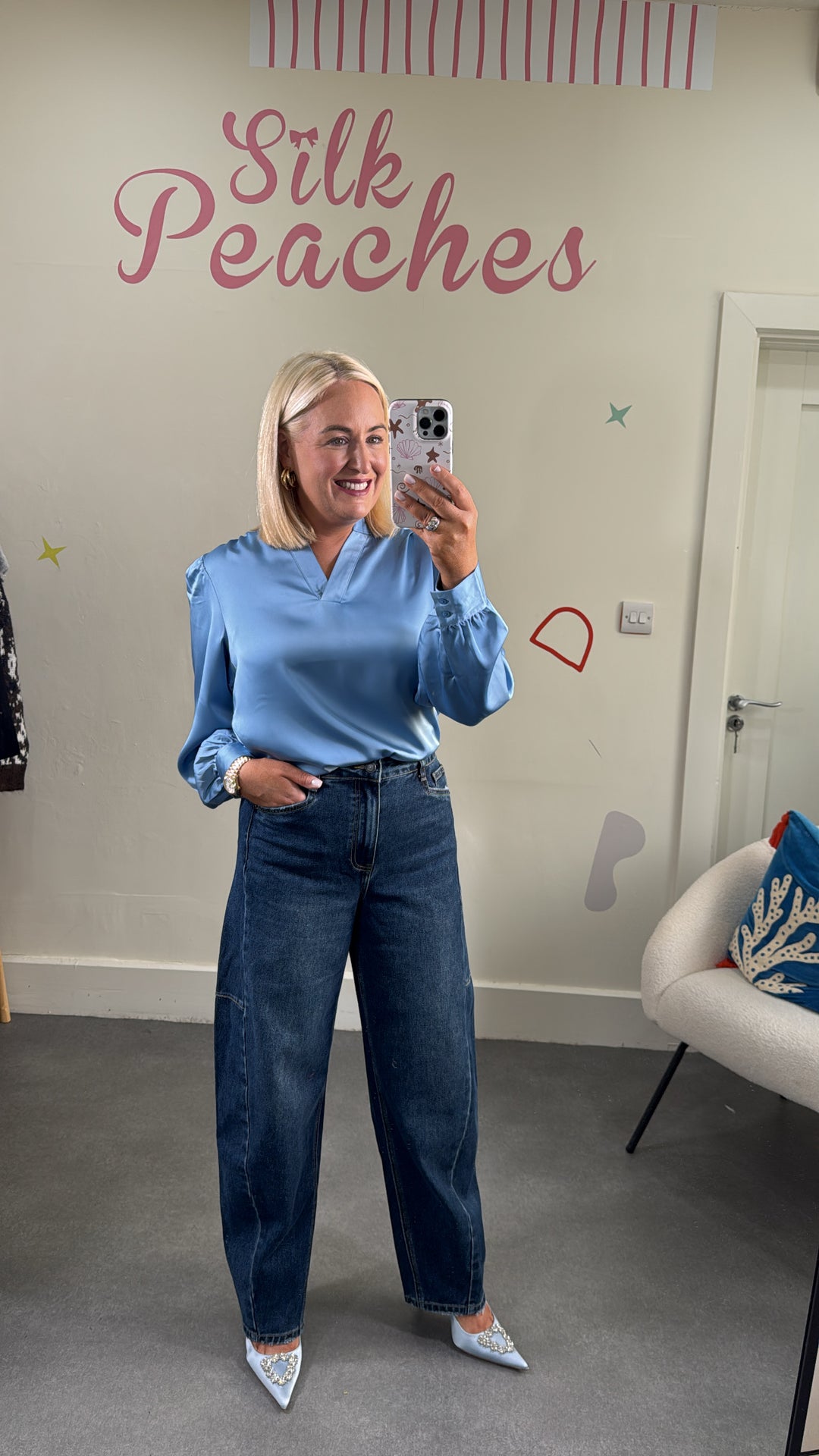 Letta Cornflower Blue Blouse