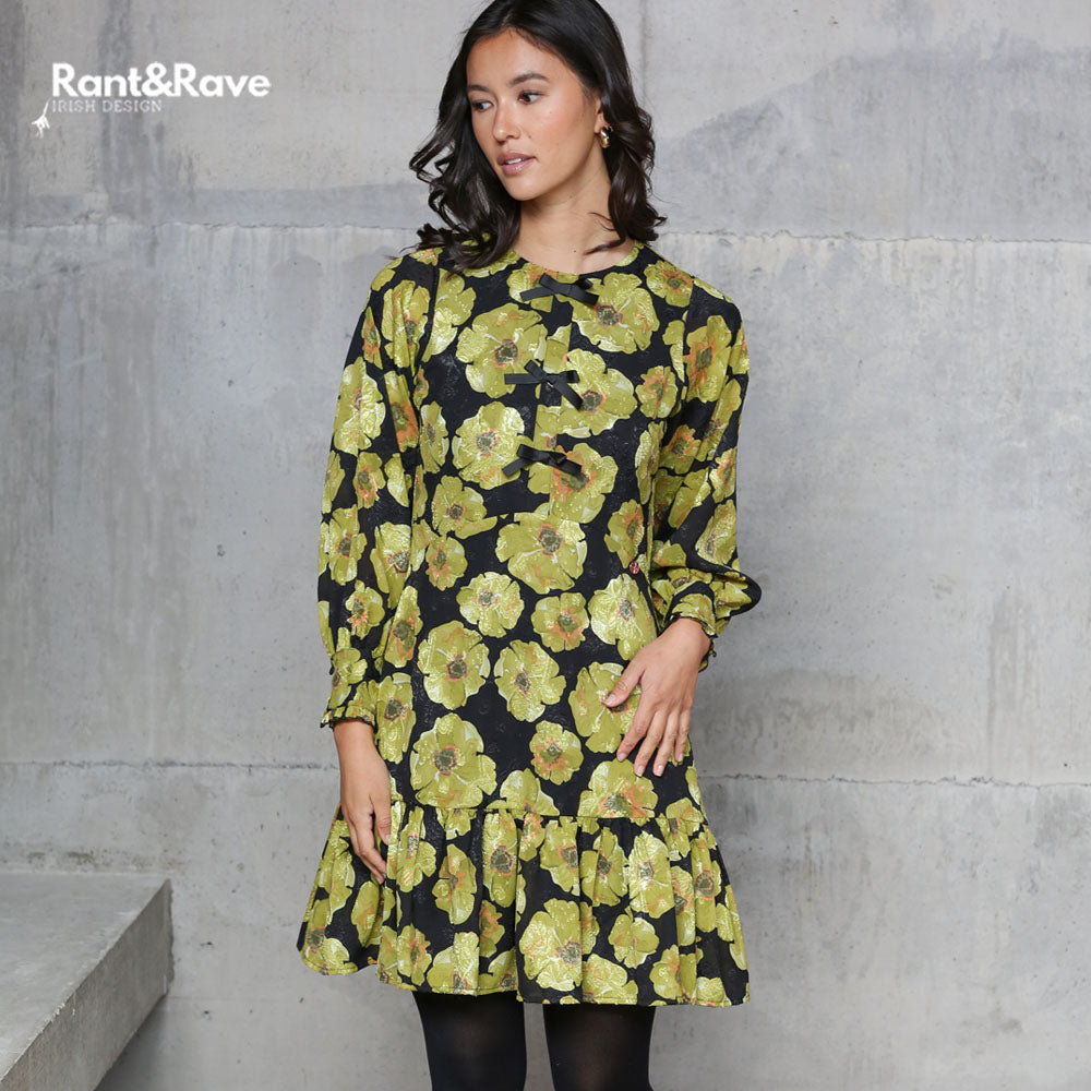 DAINA DRESS LIME GREEN