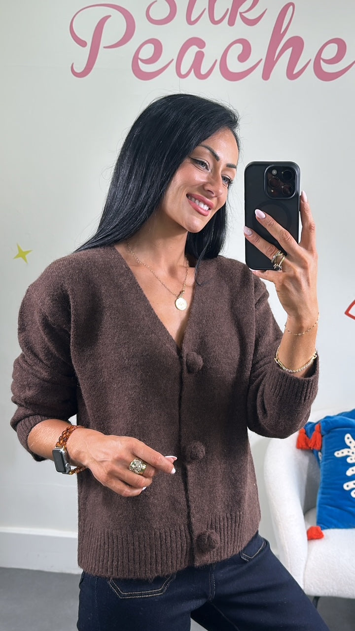 Povoke Chocolate Cardigan
