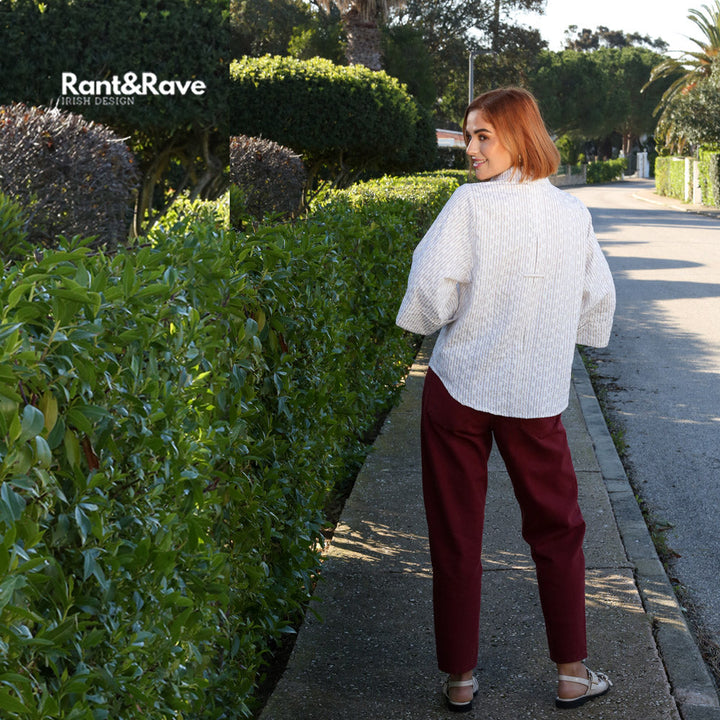 Diana Burgundy Jean