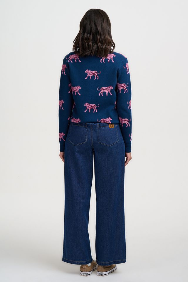 Jennifer Tiger Print Cardigan