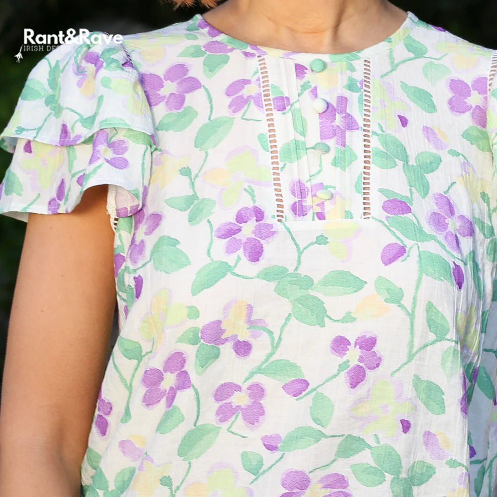 Elna Top Cream Floral