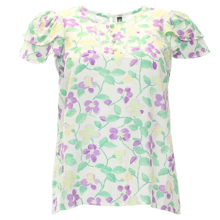Elna Top Cream Floral