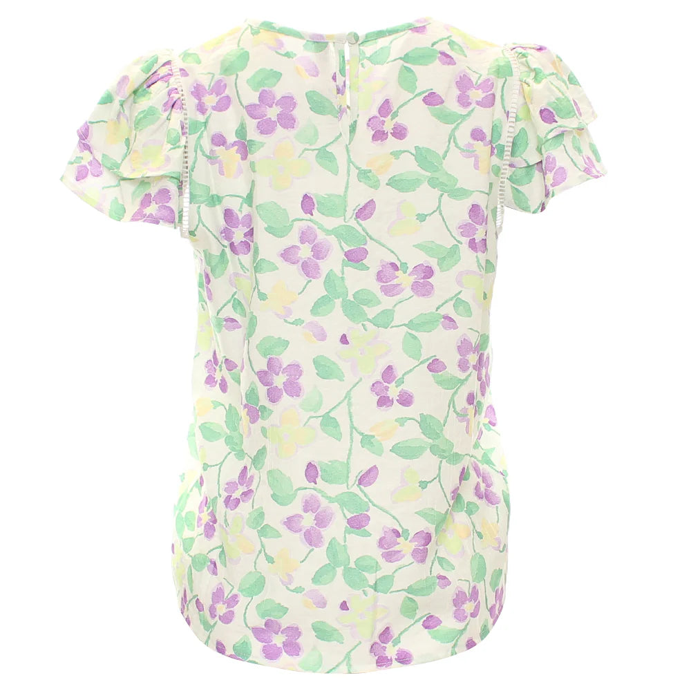 Elna Top Cream Floral