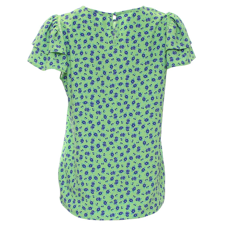 Elna Top Green Floral