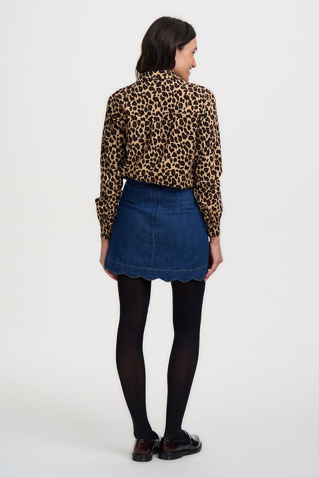 Cicely Cord Leopard Shirt