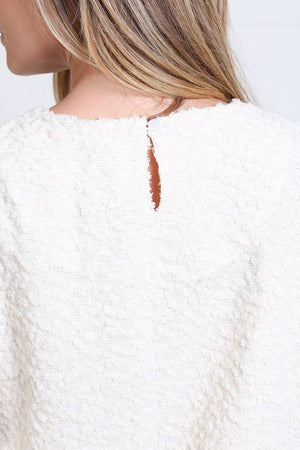 Hannah Cream Long Sleve Top