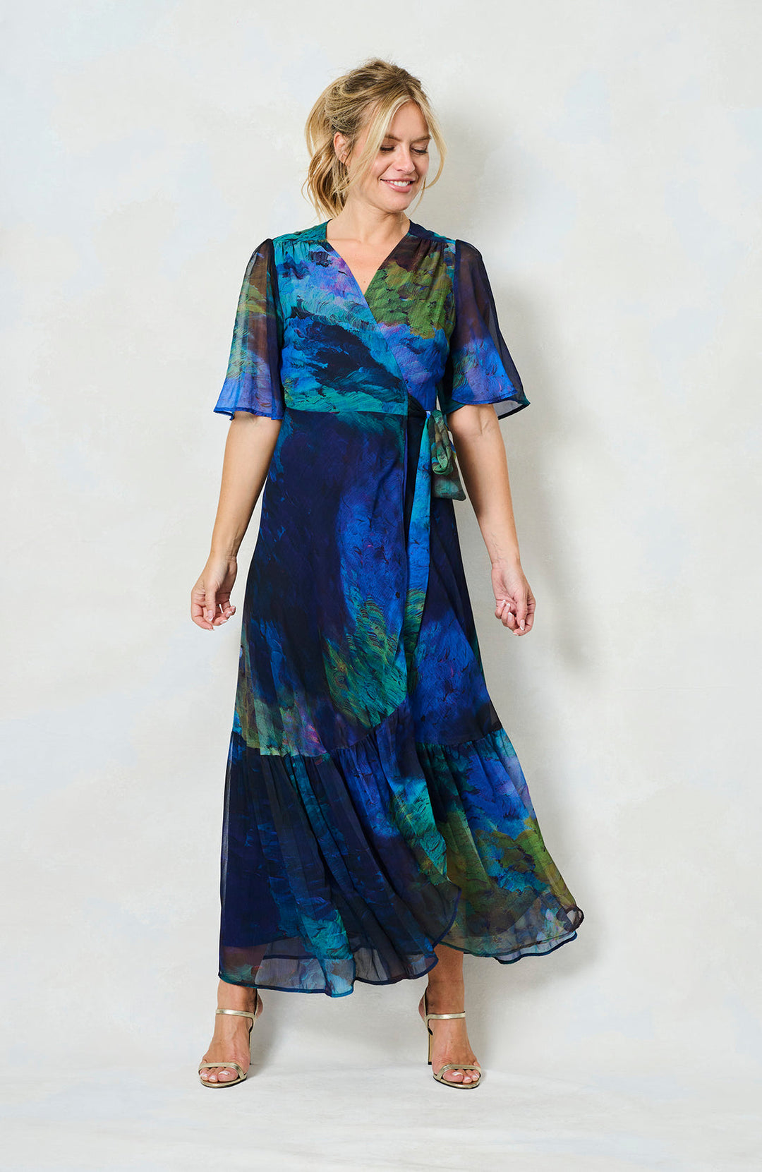 THE JACQUELINE MAXI WRAP DRESS