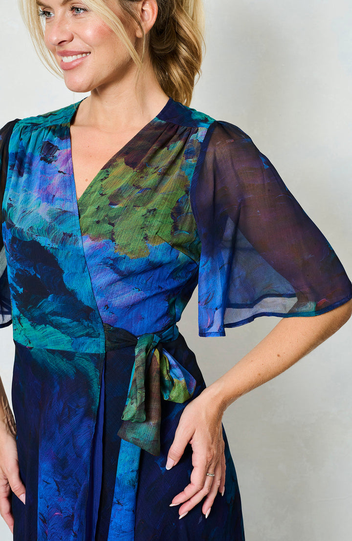 THE JACQUELINE MAXI WRAP DRESS