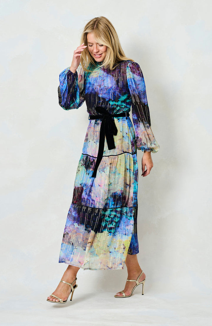 THE JADENE HIGH NECK MIDI DRESS