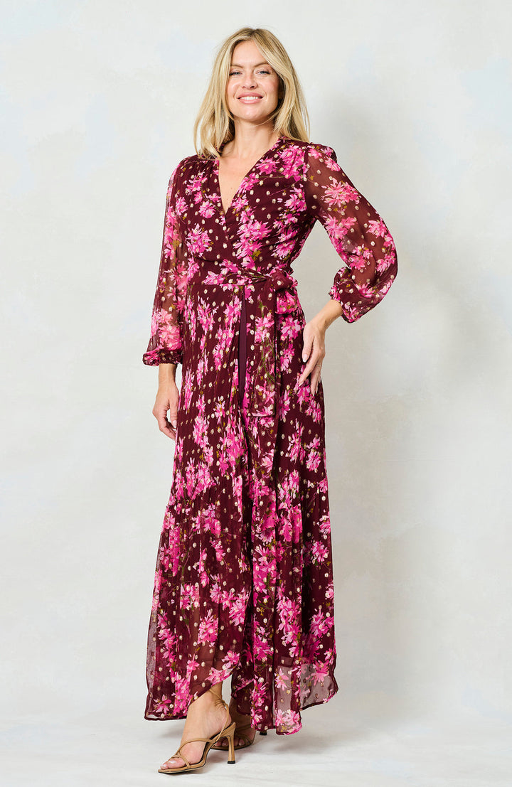 THE BLOSSOM MAXI WRAP DRESS