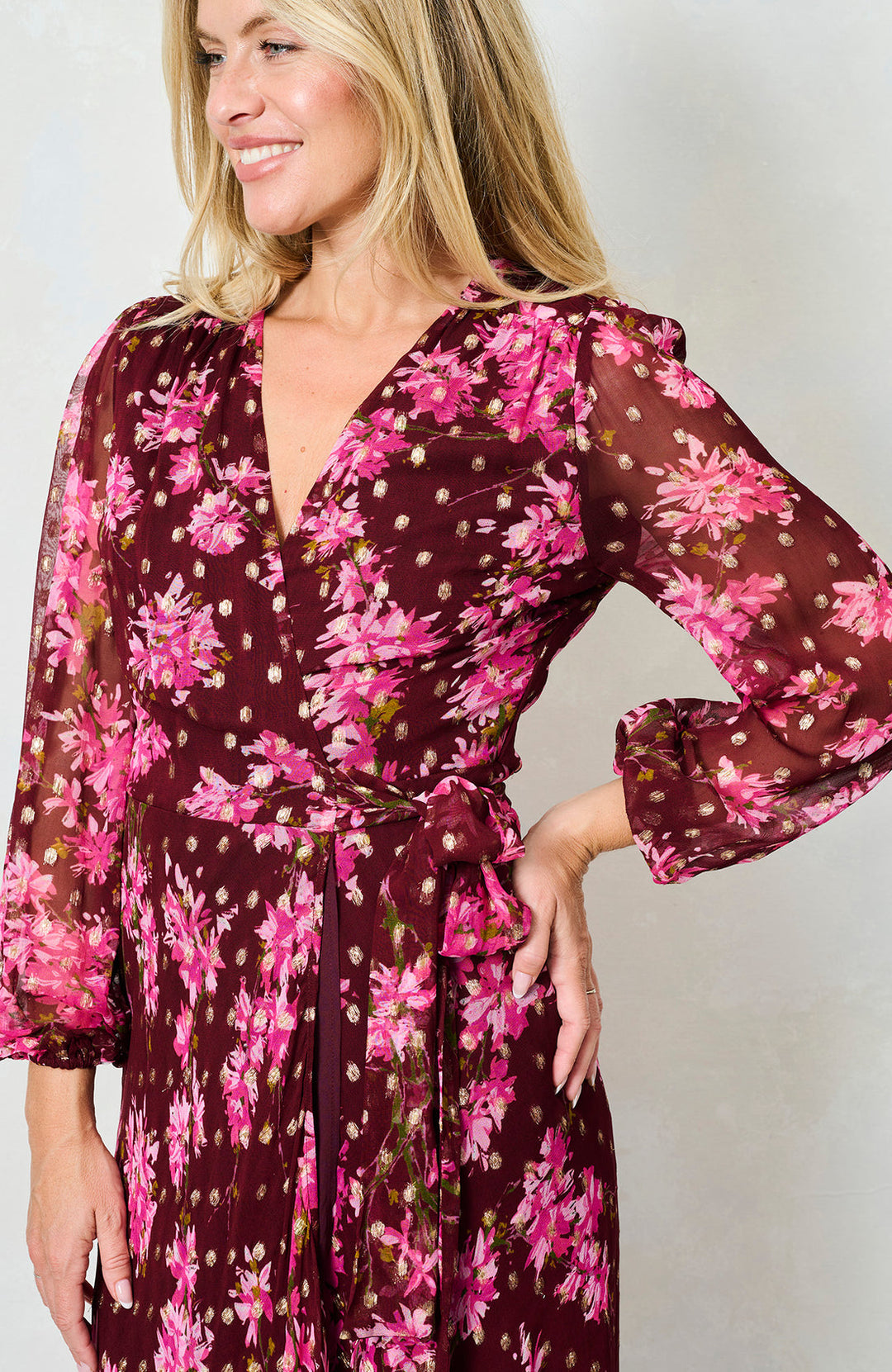 THE BLOSSOM MAXI WRAP DRESS