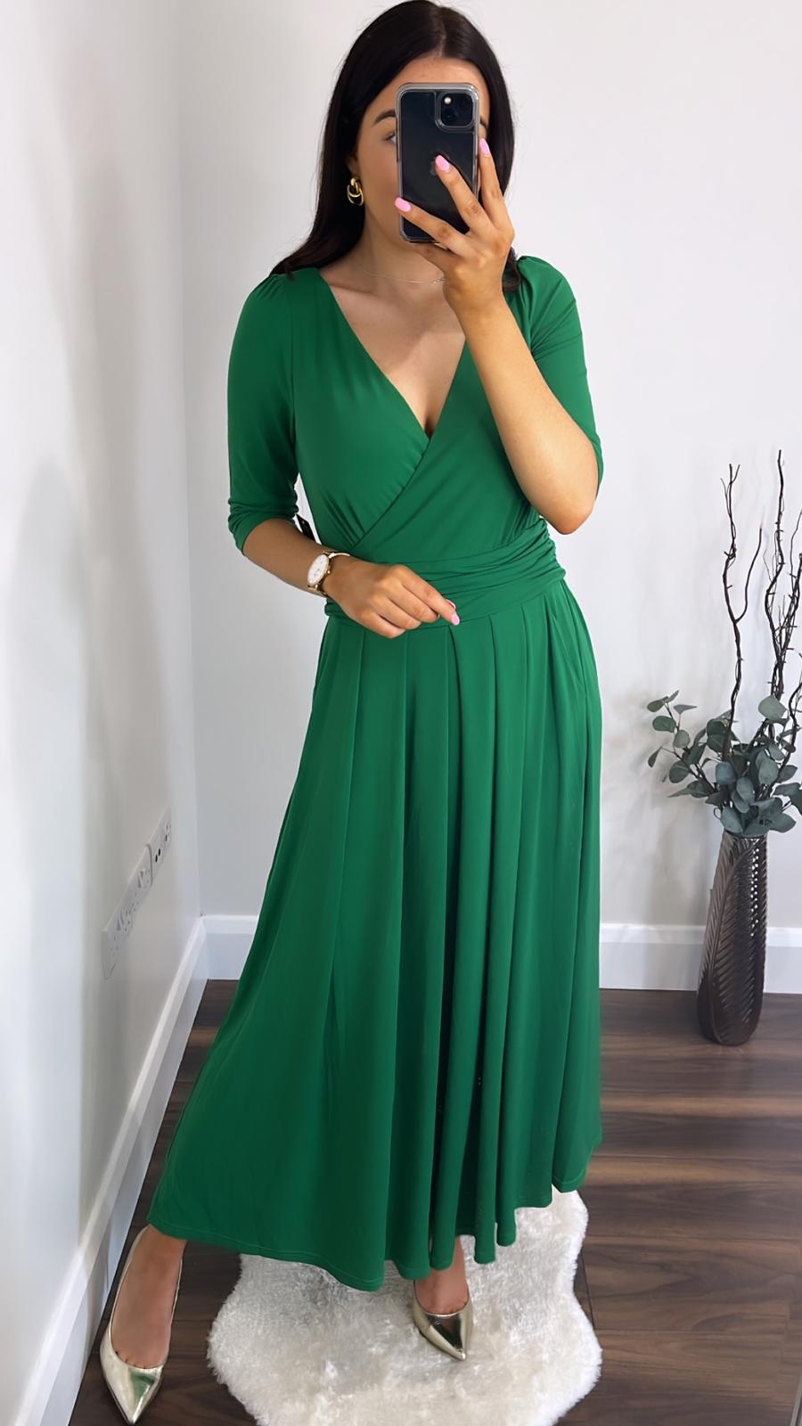 KELLY GREEN DRESS