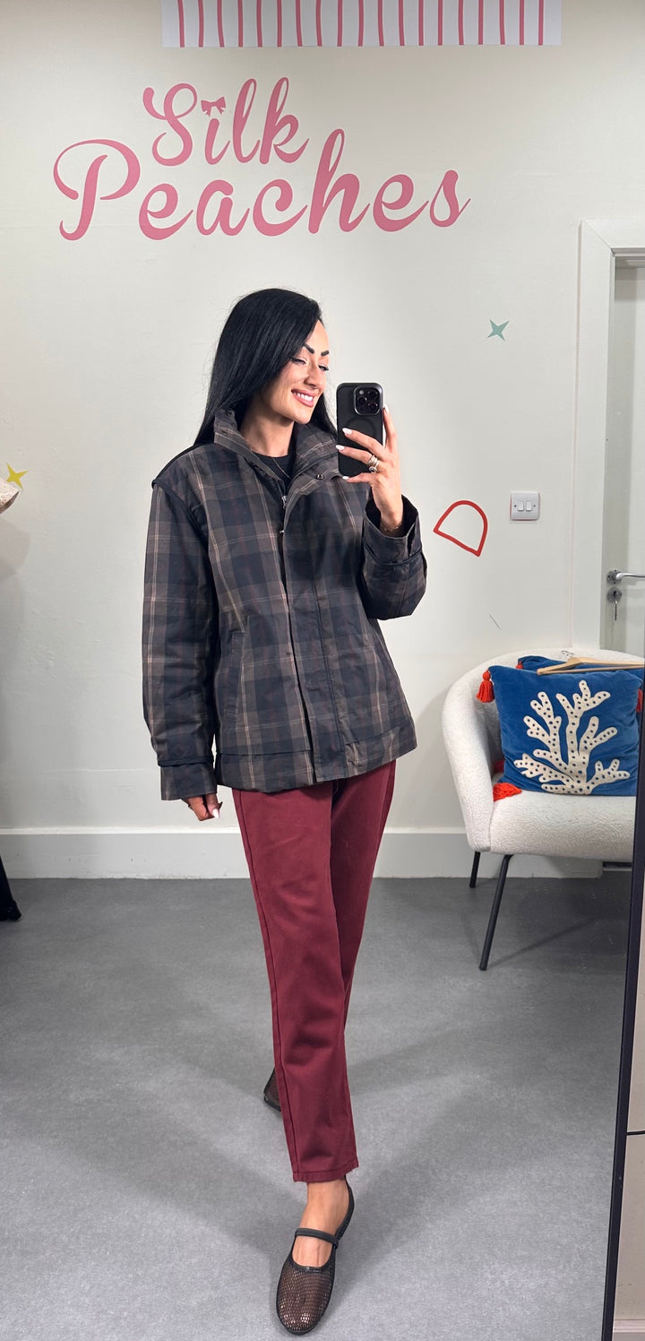 Dark Checkered Cronto Jacket