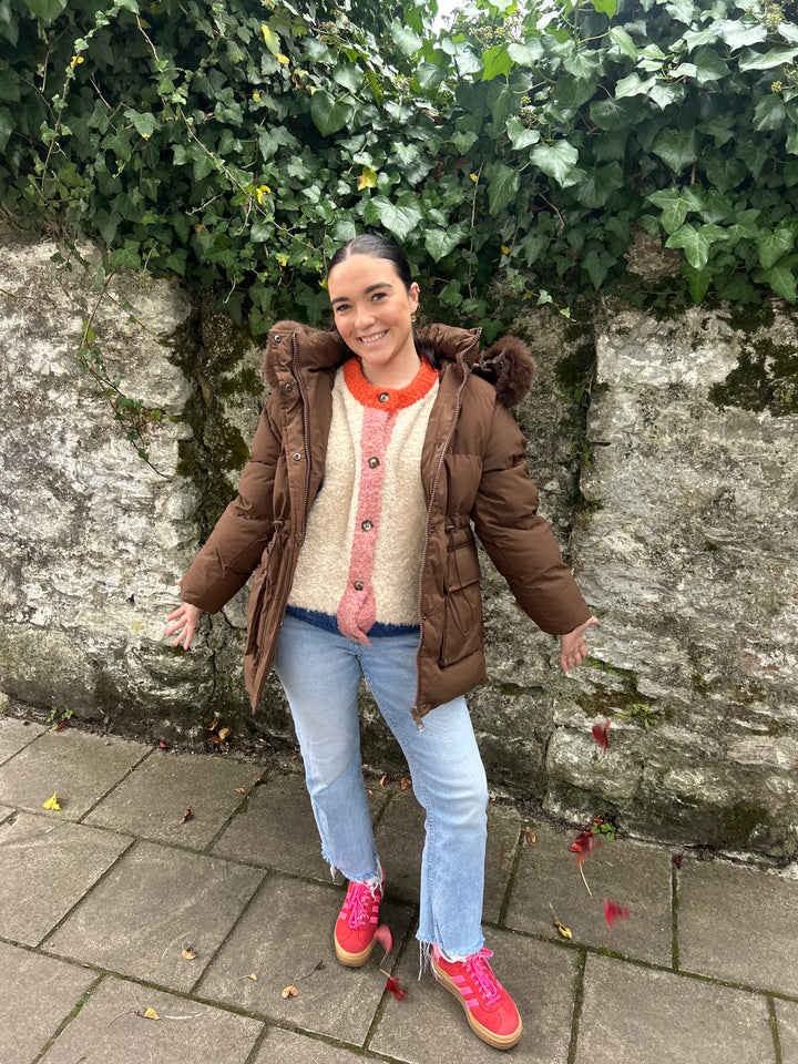 CHOCOLATE BROWN PARKA JACKET