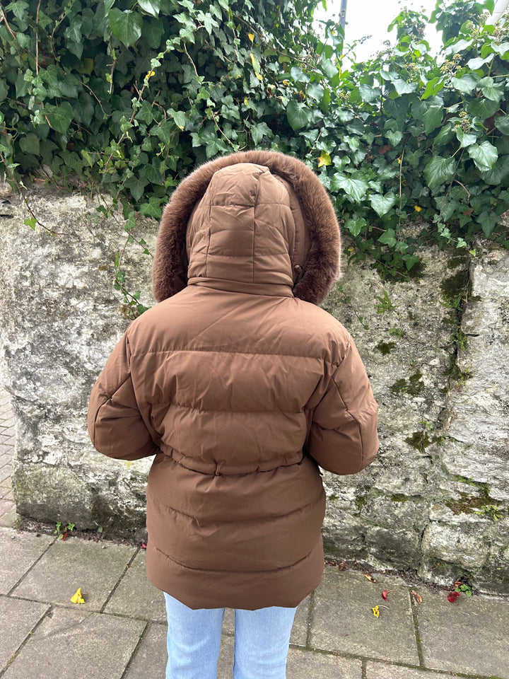 CHOCOLATE BROWN PARKA JACKET