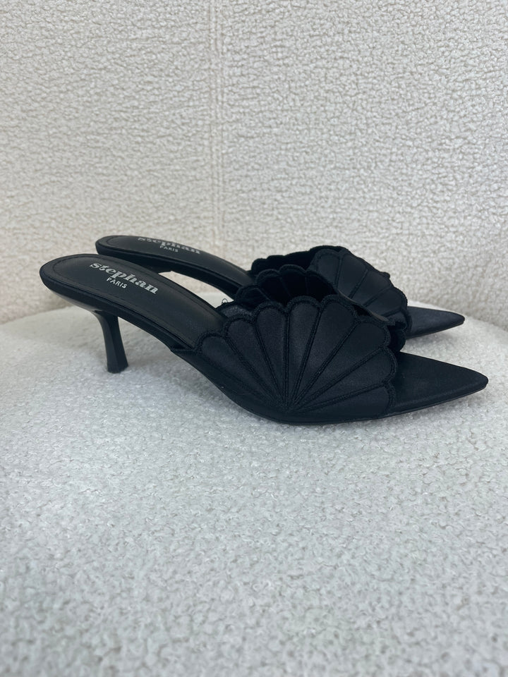 Black Open Toe Heel