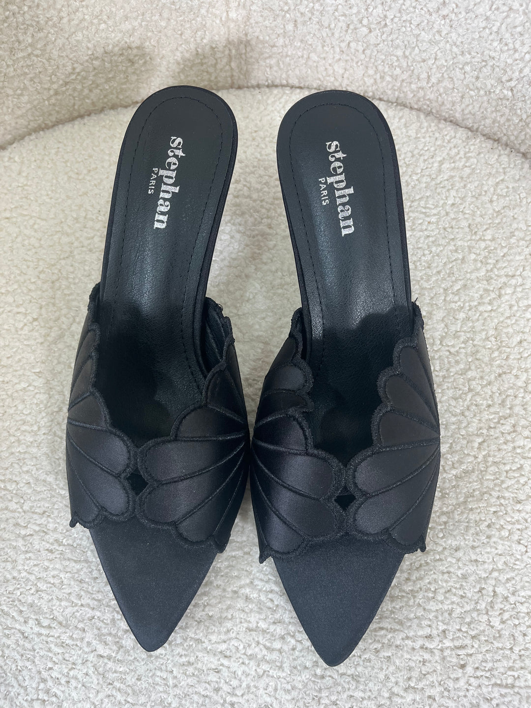 Black Open Toe Heel
